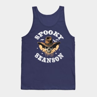 A spooky cowboy skull on Halloween Tank Top